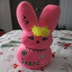 Peeps Easter 15” Emo Pink Punk Rock Bunny Plush